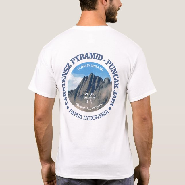 Camiseta Puncak Jaya (Pirâmide Carstensz) (Verso)