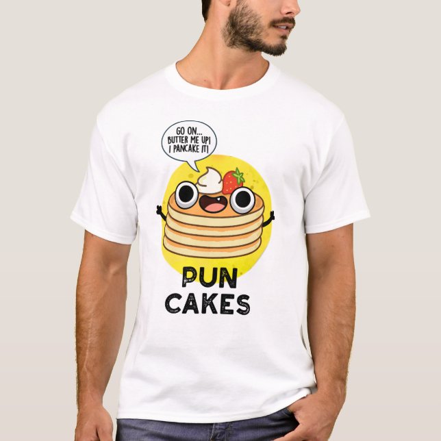 Camiseta Puncakes Engraçado Pancake Pun (Frente)