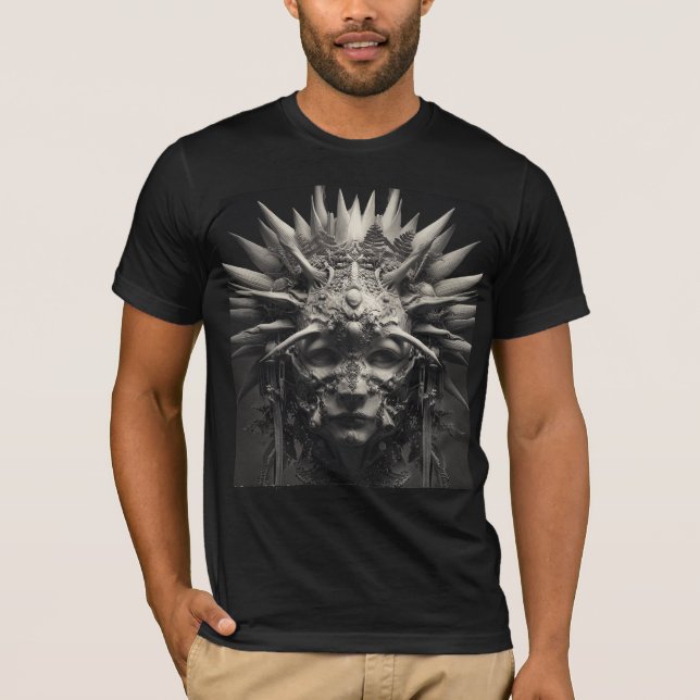 Camiseta Punch com Espinhos – Arte Gótica Refinada (Frente)