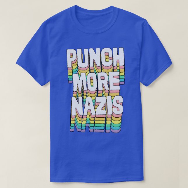 Camiseta Punch More Nazis - Design de Tipografia Original (Frente do Design)