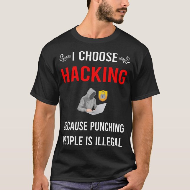 Camiseta Punching Hacking Hack Hacker (Frente)