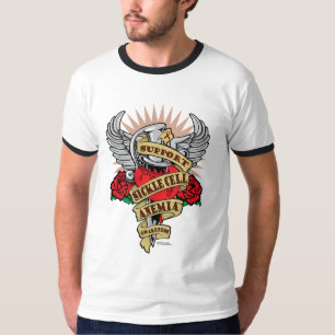 Camiseta Punhal da anemia da célula falciforme