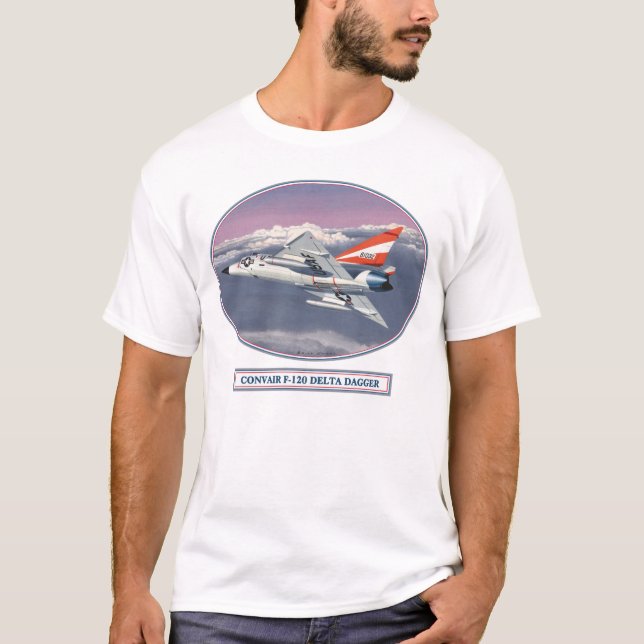 CAMISETA PUNHAL DO DELTA DE CONVAIR F120 (Frente)