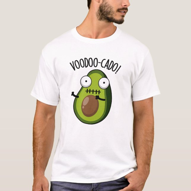 Camiseta Punheta de Abacate Voodoo Engraçado  (Frente)