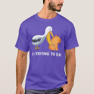 Camiseta Punho Animal Pelicanrieso Comer Capybara vintage