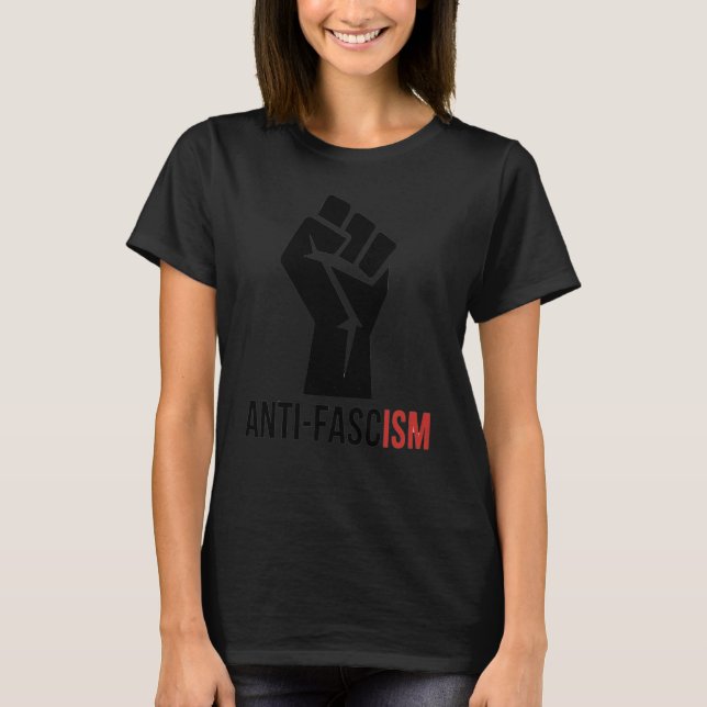 Camiseta Punho Anti-fascista (Frente)