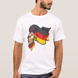 Camiseta Punho com pavilhão nacional da Alemanha