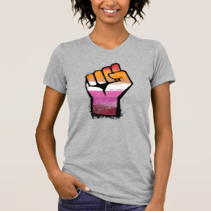 Camiseta Punho de Protesto Lésbico