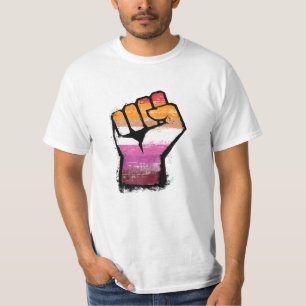 Camiseta Punho de Protesto Lésbico