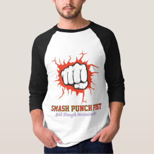 Camiseta Punho de Soco Esmagador – Arte de Motivação de For