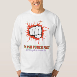 Camiseta Punho de Soco Esmagador – Arte de Motivação de For