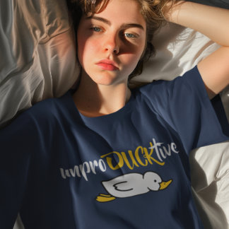 Camiseta Punho Divertido de Pato Improdutivo