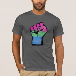 Camiseta Punho do Orgulho Polisexual