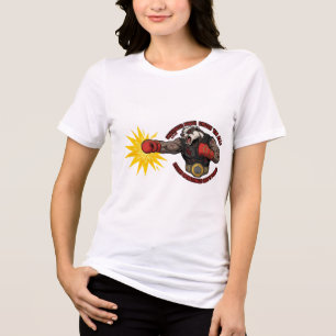Camiseta Punho Não Autorizado Lutador Cibernético Texugo Gr