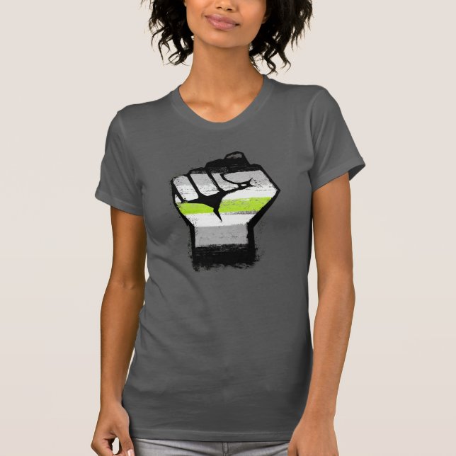 Camiseta Punho Orgulho Agênero (Frente)