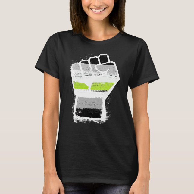 Camiseta Punho Orgulho Agênero (Frente)