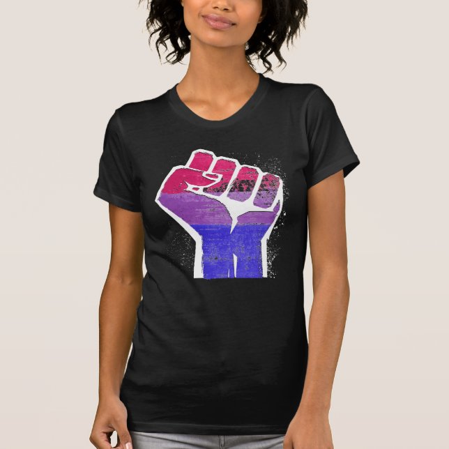 Camiseta Punho Orgulho Bissexual (Frente)