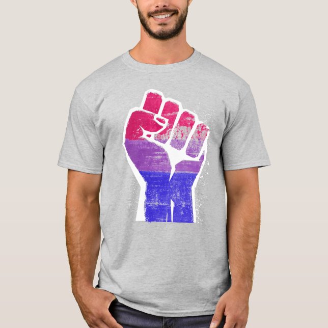 Camiseta Punho Orgulho Bissexual (Frente)