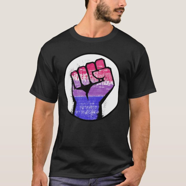 Camiseta Punho Orgulho Bissexual (Frente)