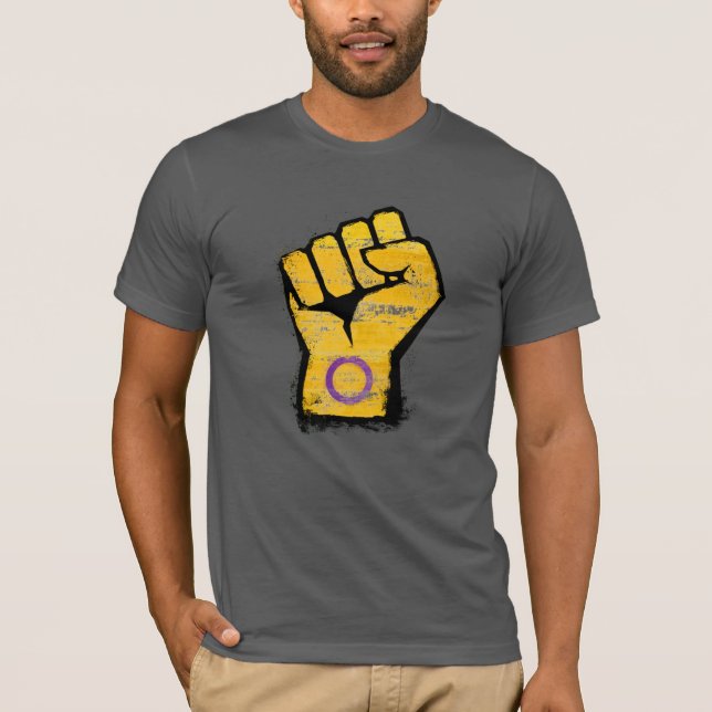 Camiseta Punho Orgulho Intersexo (Frente)