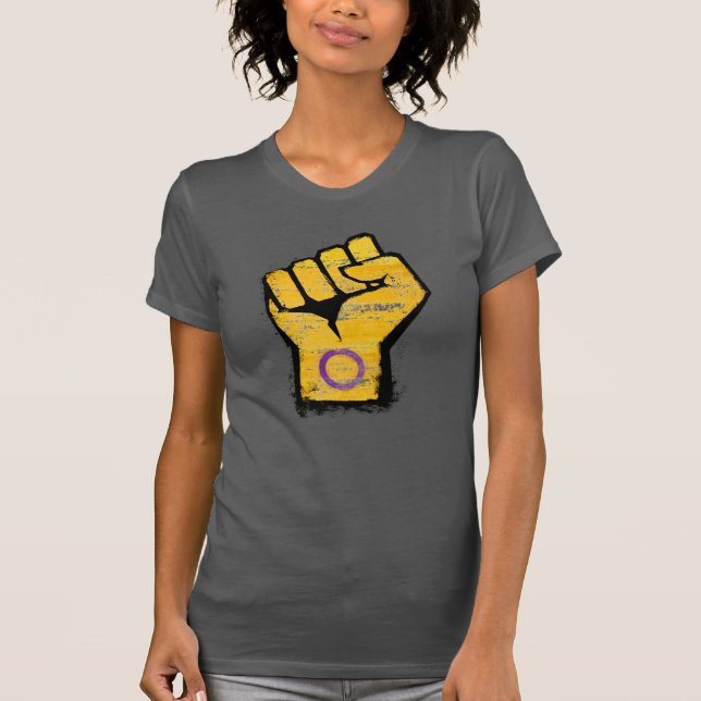 Camiseta Punho Orgulho Intersexo (Frente)