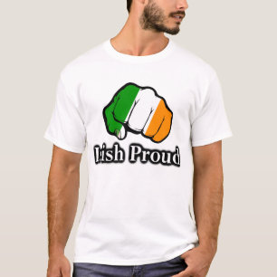 Camiseta Punho orgulhoso irlandês da bandeira de Ireland
