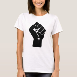 Camiseta Punho, Rebelde, Revolta, Resistência, Estilo Comun