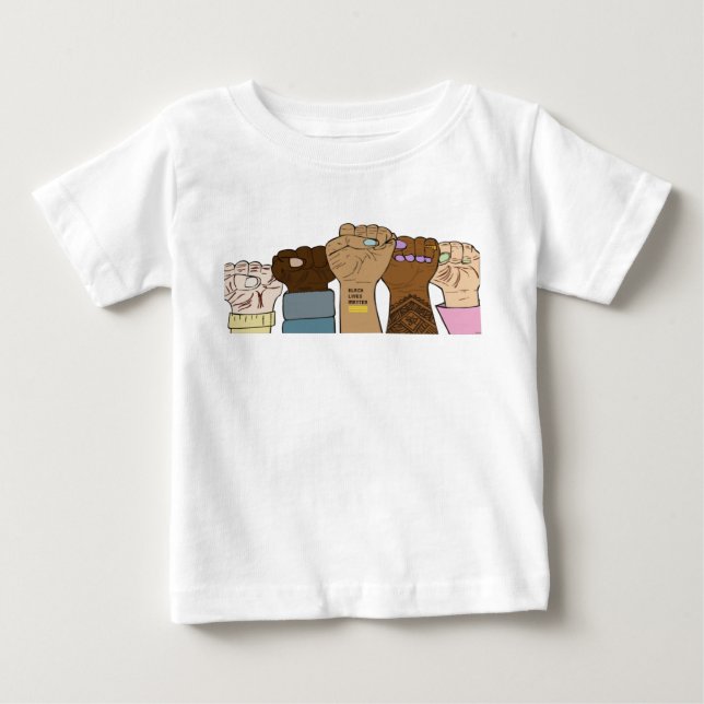 Camiseta Punhos de energia / BLM Toddler Baby T Shirt (Frente)