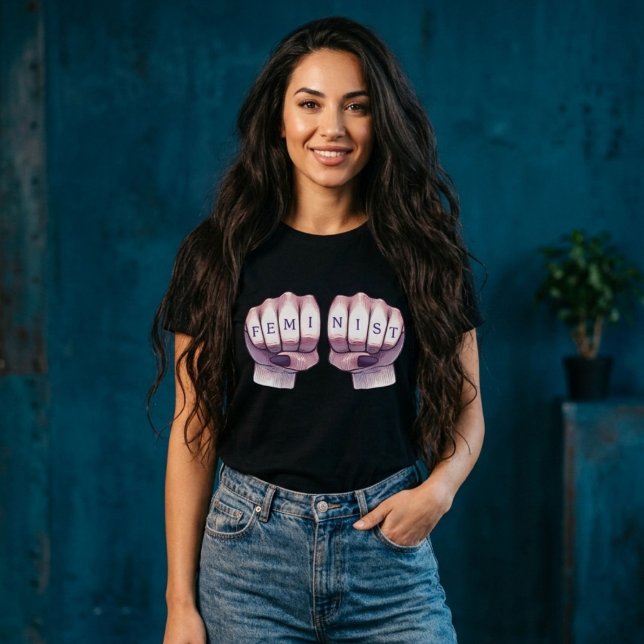 Camiseta Punhos Feministas (Criador carregado)