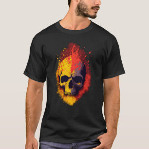 Camiseta Punhos sem Morto Caveira Espanhola Edição de Sinal