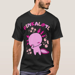 Camiseta Punição de bebê Axolotl rosa de desenho animado fo
