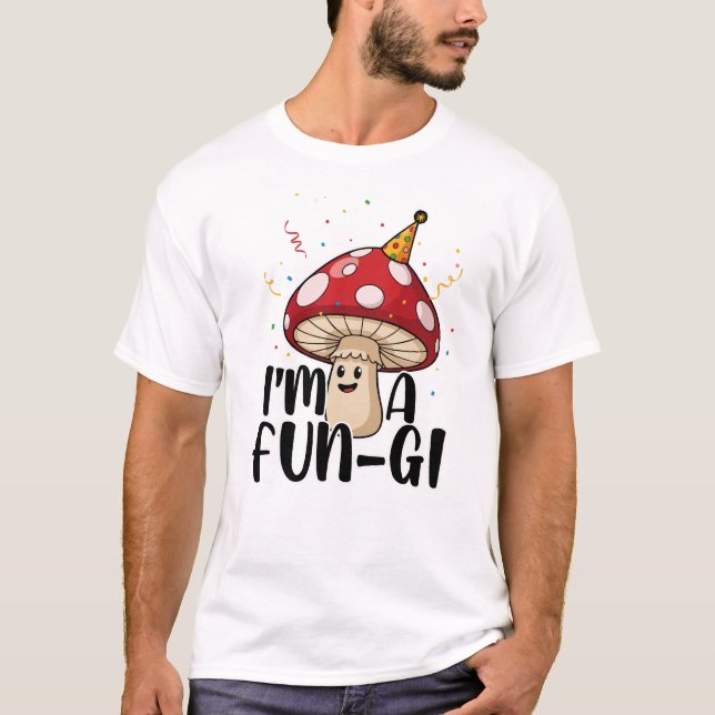 Camiseta Punição de Cogumelo de Festa Fofo – Eu sou um Desi (Frente)