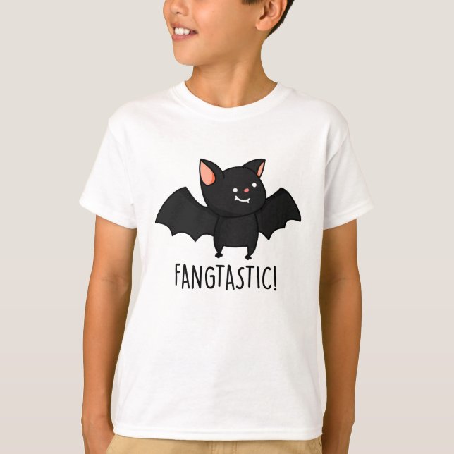 Camiseta Punição de Halloween Engraçada Fangtástica (Frente)