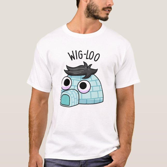 Camiseta Punição Divertida de Igloo Peruca  (Frente)