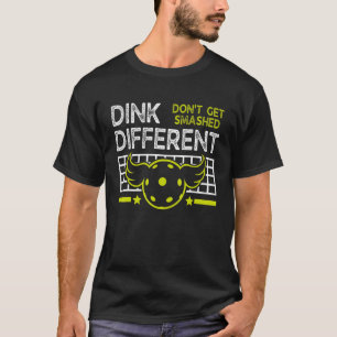 Camiseta Punição Engraçada de Pickleball Dink Diferente Não