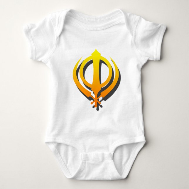 Camiseta Punjabi do Sikhism de Khanda Khalsa do sikh (Frente)