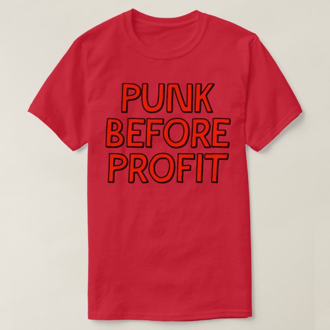 Camiseta Punk Antes do Lucro (Frente do Design)