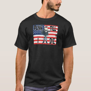 Camiseta Punk Até I Morre American Flag America Edition