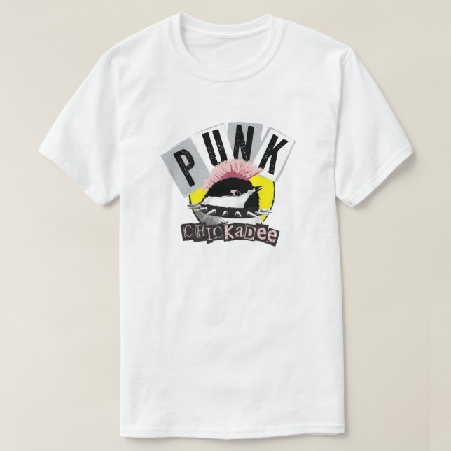 Camiseta Punk Chickadee (Frente do Design)