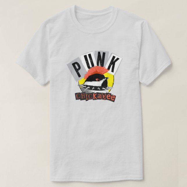 Camiseta Punk Chickadee (Frente do Design)