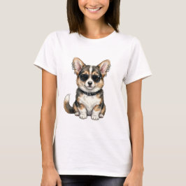 Camiseta Punk Corgi em ambos os lados
