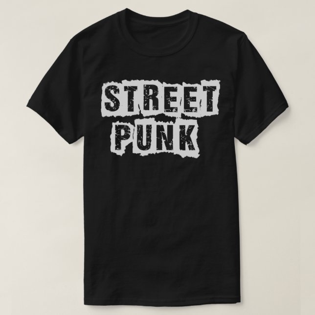 Camiseta punk de rua (Frente do Design)