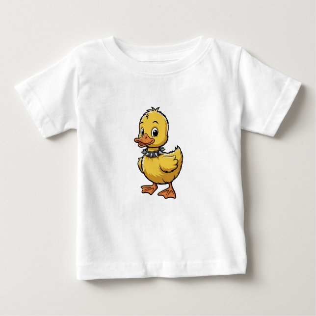 Camiseta Punk Duckling – Funny Rebel Animal Art (Frente)