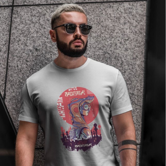 Camiseta Punk Girl Sci Fi Cyber Urban (Criador carregado)