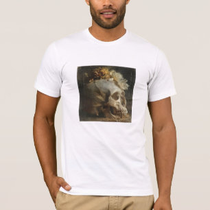 Camiseta Punk in Vanitas – Arte de Caveira Gótica