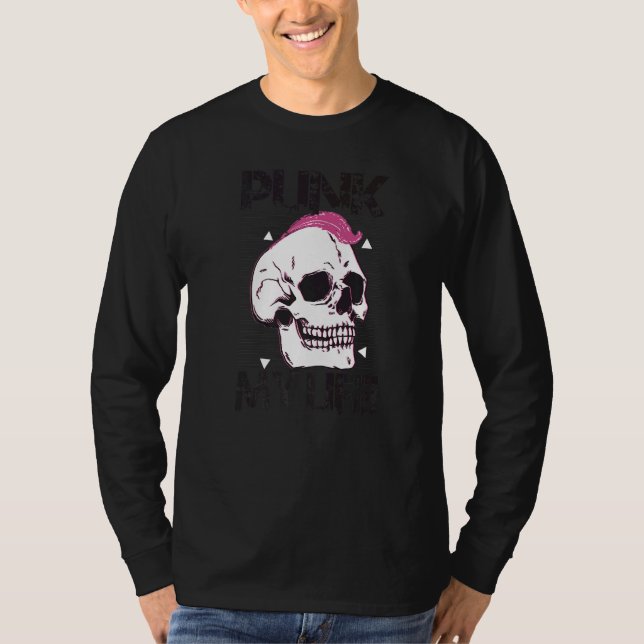 Camiseta Punk Minha Vida  Gótico  Goth  Concerto (Frente)
