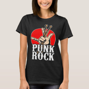 Camiseta Punk Music Retro Punk Rock Drums Perseguidores Dr.