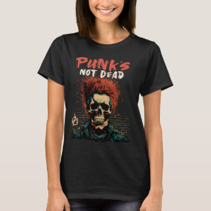 Camiseta Punk não é o Morto Skull Punk Rock Music - Punk Ol