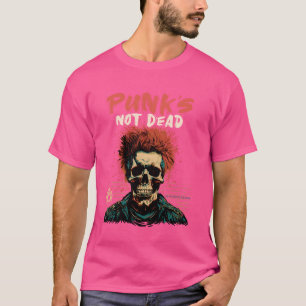 Camiseta Punk não é o Morto Skull Punk Rock Music - Punk Ol
