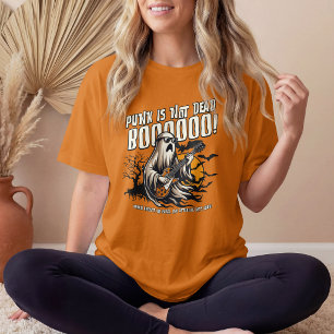 Camiseta Punk Não Está Morto – Fantasma Rockstar Halloween